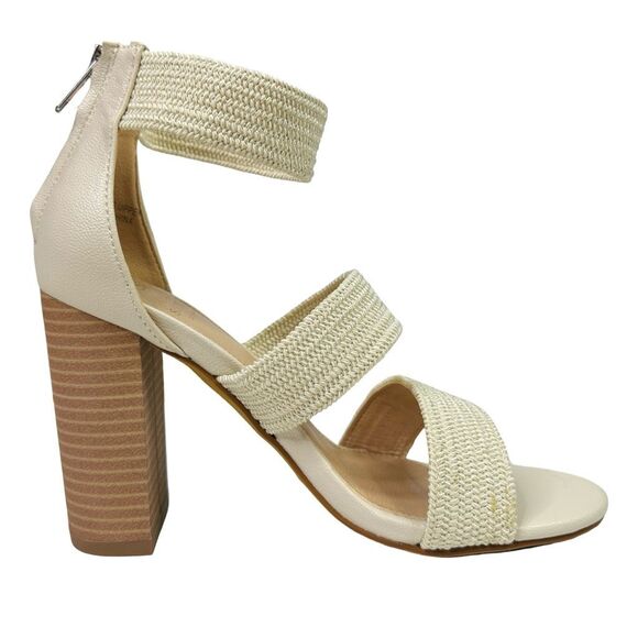 Oasis Society Presleym Lifted Heel Sandals - Size 6.5 - Beige - Picture 4 of 9